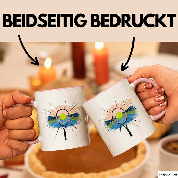 Tennisspieler Tasse Geschenk Lustige Geschenkidee Spruch Für Platz Champions Rosa Trendation