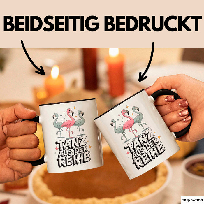 Tänzer Tanzender Flamingo Tasse Geschenk Lustige Geschenkidee Spruch Tanz Aus Der Reihe Trendation
