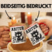 Abitur 2025 Ich Habe Fertig Geschenkidee Tasse Abi Bestanden Geschenk Prüfung Katze Kaffee-Becher Rot Trendation