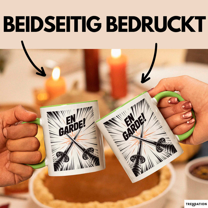 Fechter Tasse Geschenk Lustige Geschenkidee Spruch Für Schwertsport Fans Grün Trendation