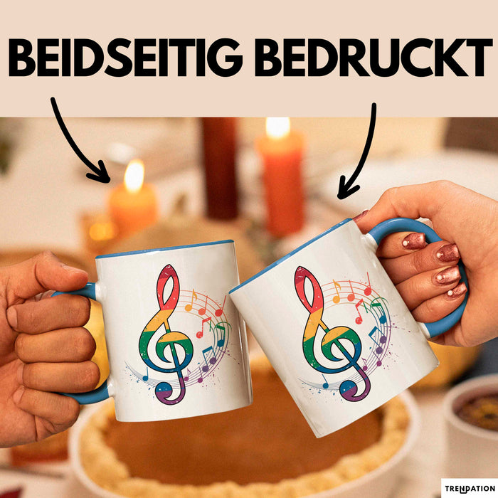 Musikliebhaber Musiker Tasse Geschenk Lustige Geschenkidee Spruch Blau Trendation