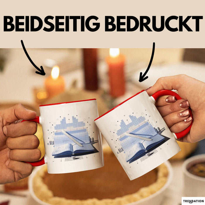 Architekt Tasse Geschenk Lustige Geschenkidee Spruch Für Design Denker Rot Trendation