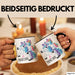Tasse Geschenk Papacorn Lustiges Einhorn Design Becher Schwarz Trendation