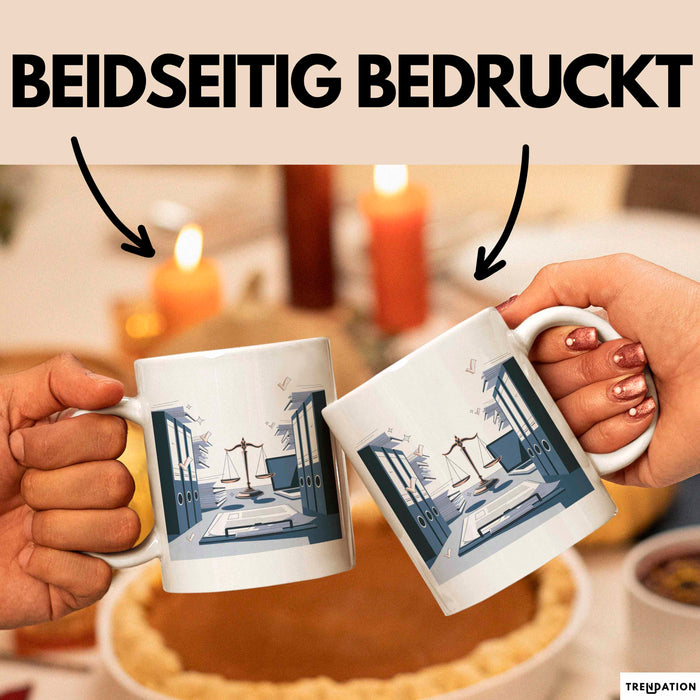 Rechtsanwalts Assistent Tasse Geschenk Lustige Geschenkidee Spruch Für Kanzlei Profis Weiß Trendation