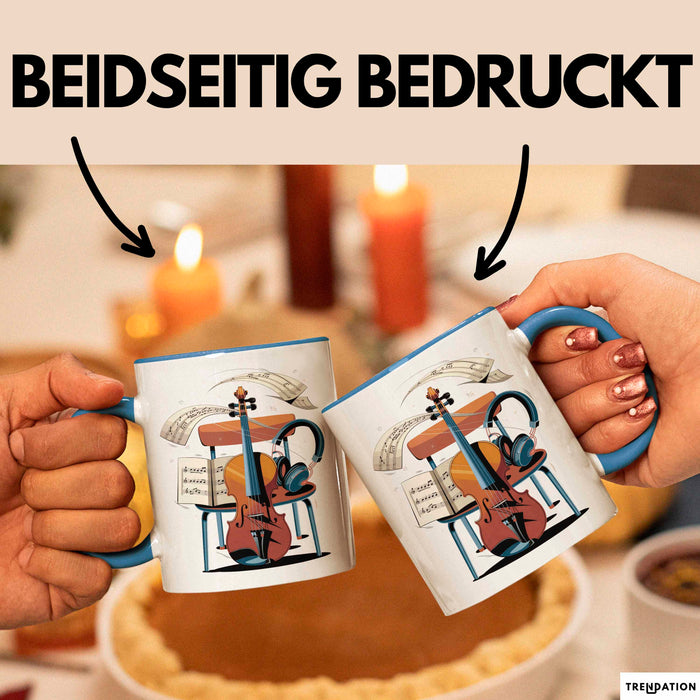 Musikstudent Tasse Geschenk Lustige Geschenkidee Spruch Für Übungs Krieger Blau Trendation