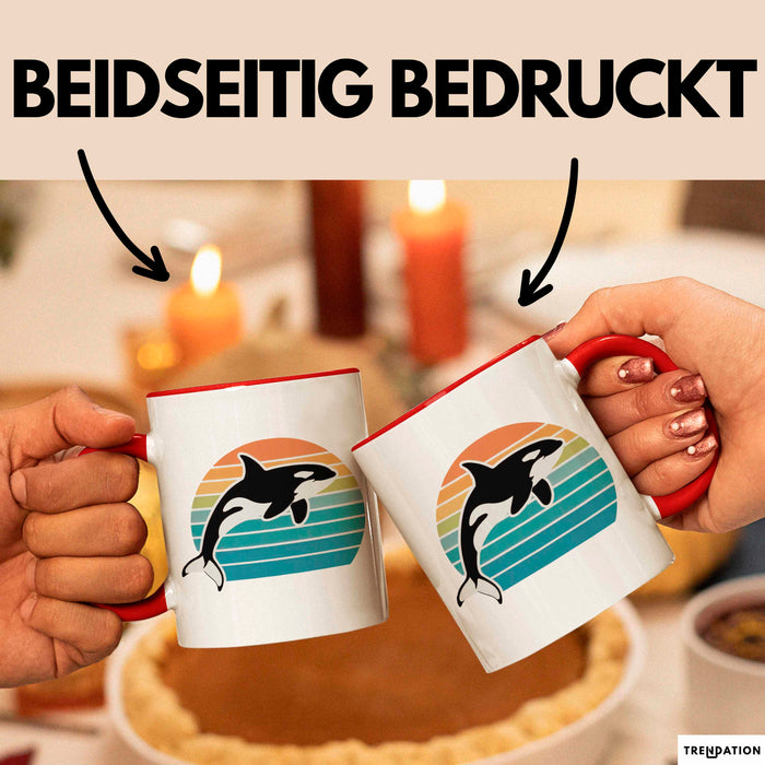 Wal Tier Tasse Geschenk Lustige Geschenkidee Spruch Rot Trendation