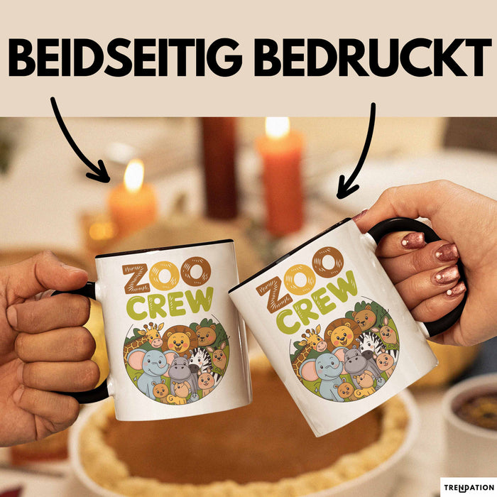 Zoo Tiere Liebhaber Tasse Geschenk Lustige Geschenkidee Spruch Zoo Crew Trendation