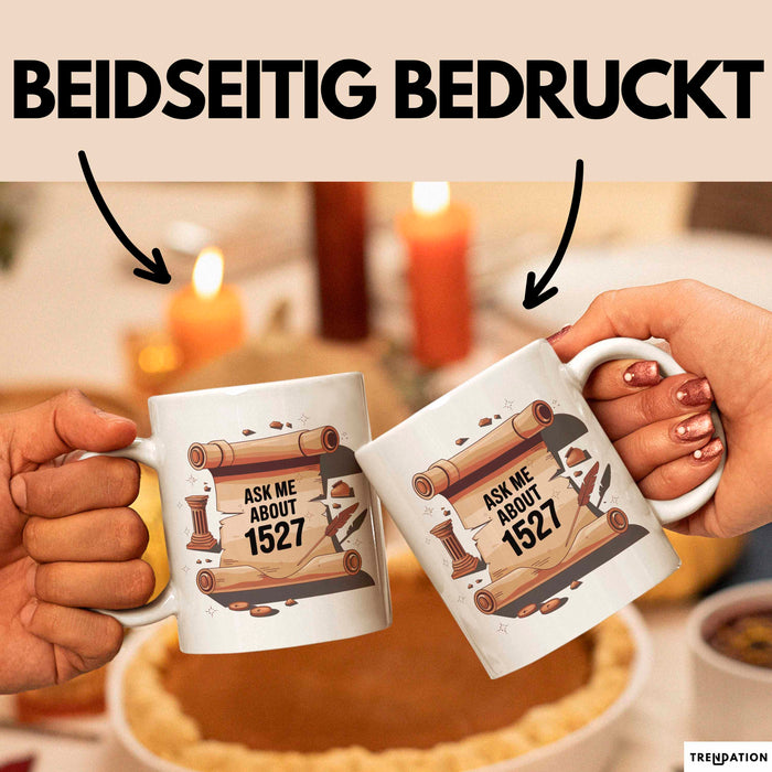 Geschichtsfan Tasse Geschenk Lustige Geschenkidee Spruch Für Geschichts Liebhaber Weiß Trendation
