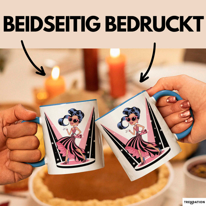 Mode Liebhaber Tasse Geschenkidee für Stil Süchtiger Blau Trendation