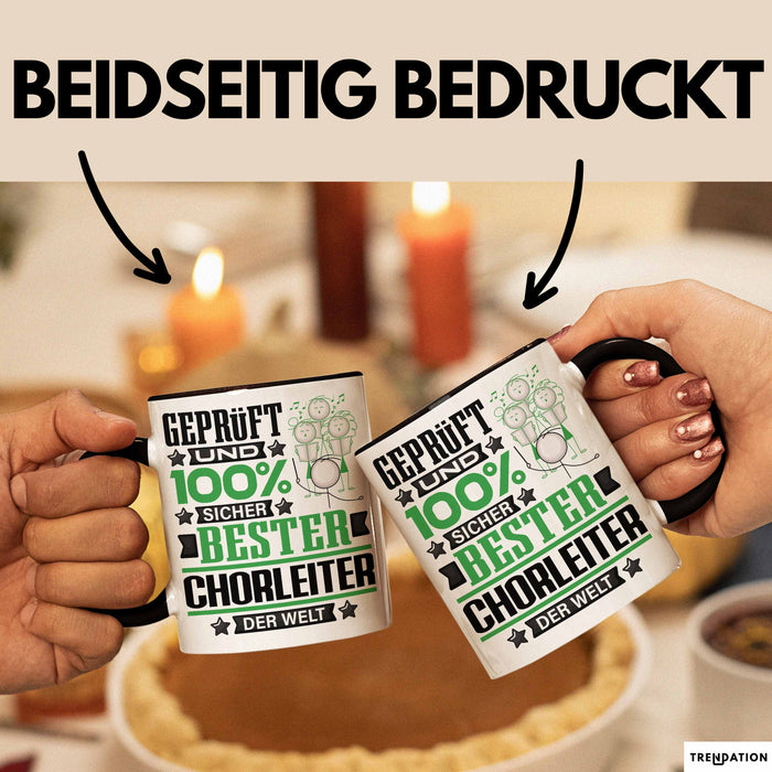 Chorleiter Geschenk Lustiger Spruch für Chorleiter Geschenkidee Bester Chorleiter Der Welt Schwarz Trendation
