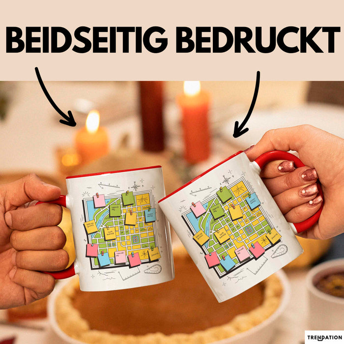 Stadtplaner Tasse Geschenk Lustige Geschenkidee Spruch Für Stadt Denker Rot Trendation