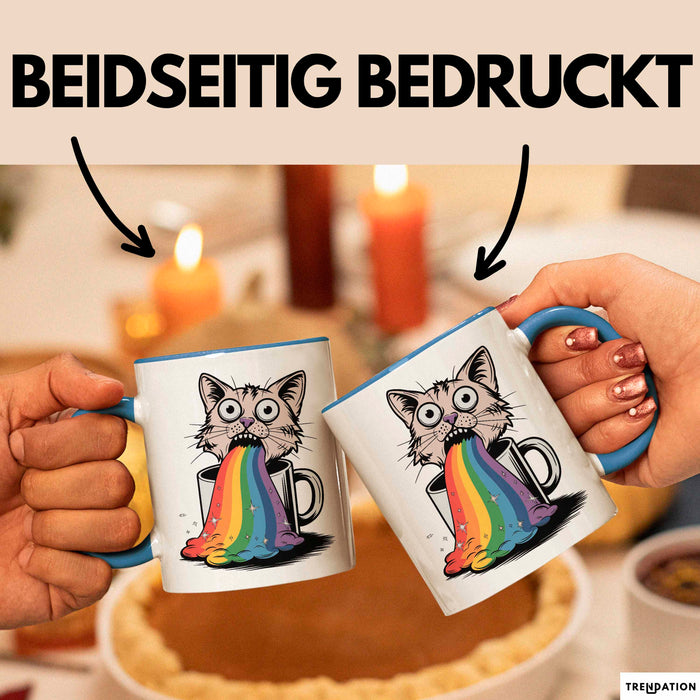 Memelord Tasse Geschenkidee für Meme Süchtige Blau Trendation