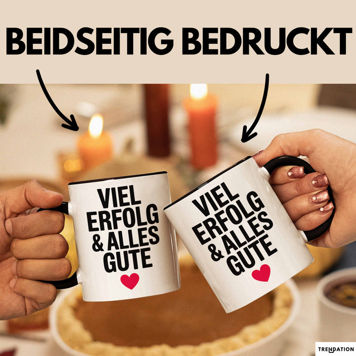 Büroarbeit Kollege Abschied Tasse Geschenk Lustige Geschenkidee Spruch Viel Erfolg Und Alles Gute Trendation