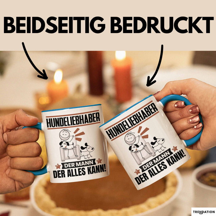 Hundeliebhaber Tasse Geschenk für Hundeliebhaber Der Mann Der Alles Kann Geschenkidee zum Geburtstag Blau Trendation