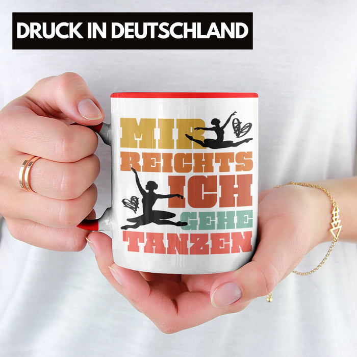 Trendation - Ballett Ballerina Tänzerin Tasse Mädchen Geschenk Frauen Tanzen Geschenkidee Kaffeetasse Rot Trendation