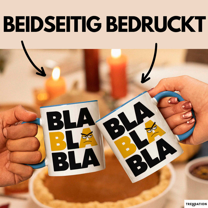 Sarkasmus Tasse Geschenkidee Bla Sarkastischer Humor Blau Trendation