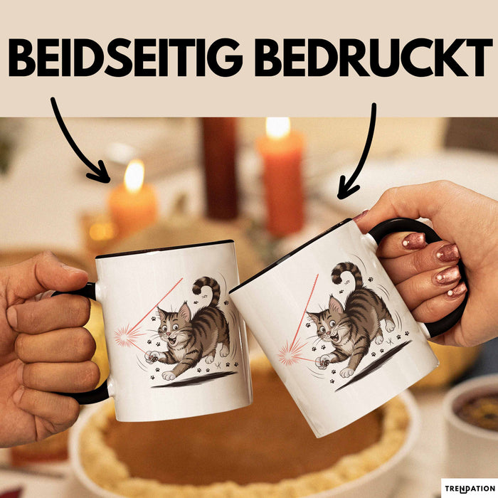 Katzenliebhaber Tasse Geschenkidee für Katzenfreunde Trendation