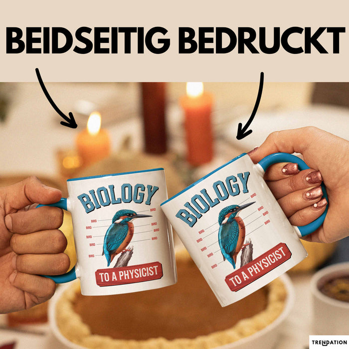 Physiker Tasse Geschenk Biologie Für Einen Physiker Blau Trendation