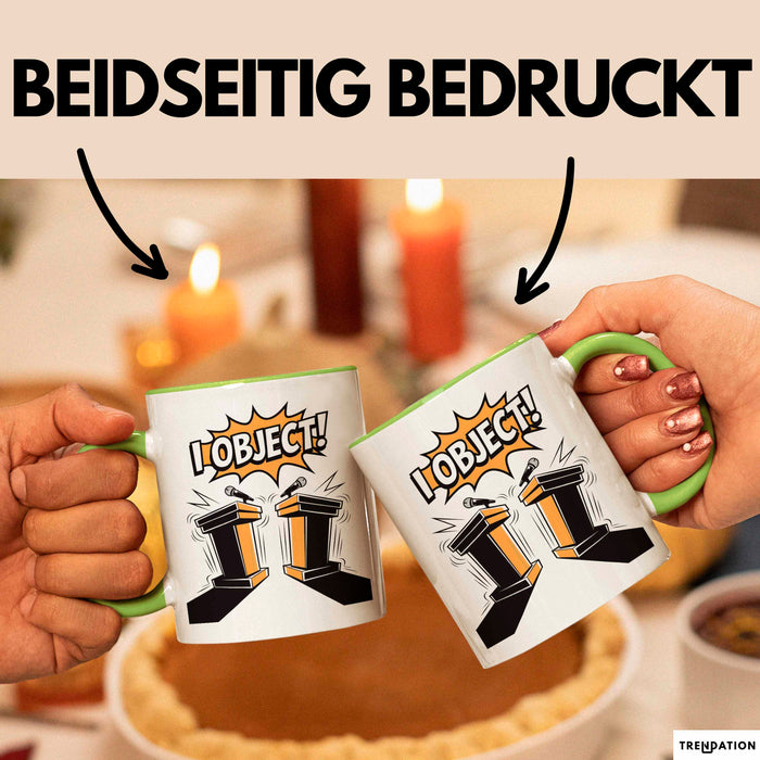 Debattierer Tasse Geschenk Lustige Geschenkidee Spruch Für Argument Profis Grün Trendation