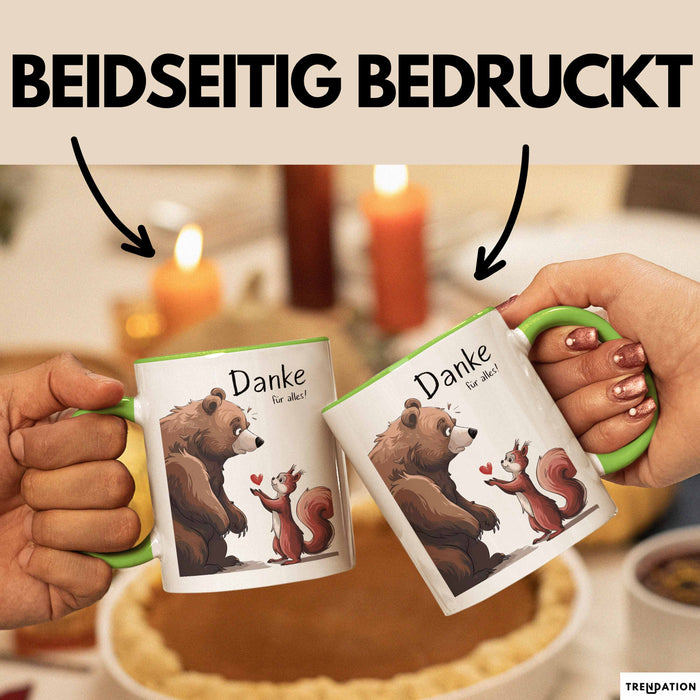 Lehrer Wertschätzung Danke Tasse Geschenk Lustige Geschenkidee Spruch Danke Für Alles Grün Trendation