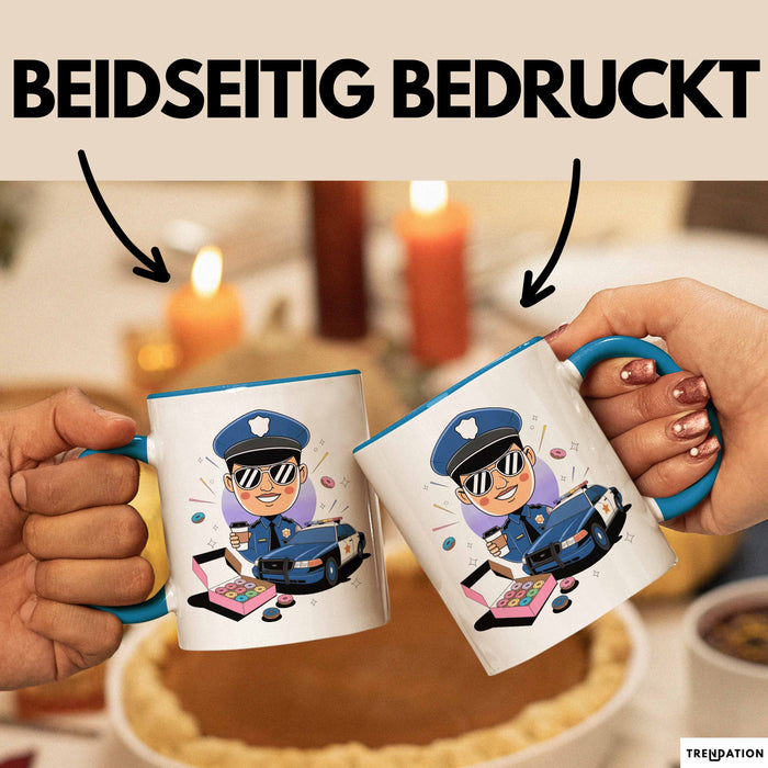 Polizist Tasse Geschenk Lustige Geschenkidee Spruch Für Strafverfolgung Blau Trendation