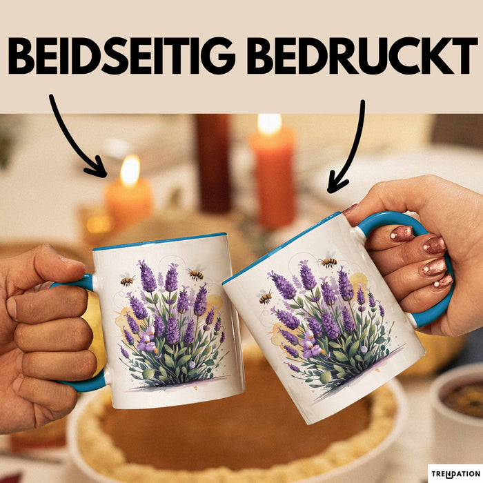Gärtner Tasse Geschenkidee für Pflanzenliebhaber Spruch Blau Trendation