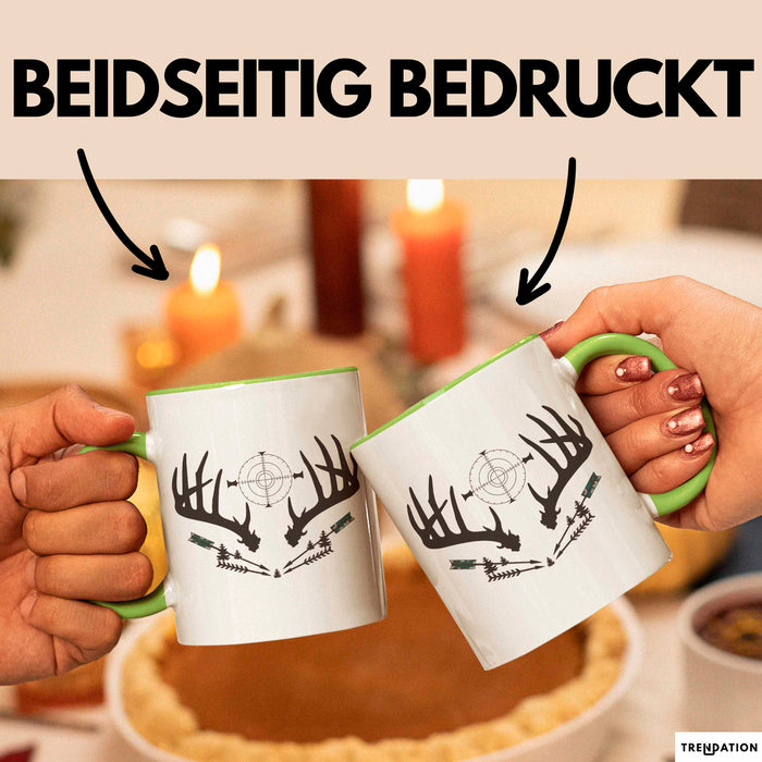 Jäger Tasse Geschenkidee Naturbursche Lustiger Spruch Geschenkidee Lustig Grün Trendation