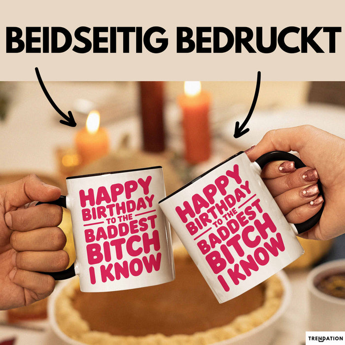 Geburtstagsfeier Tasse Geschenk Lustige Geschenkidee Spruch Alles Gute Zum Geburtstag An Die Heftigste Queen Trendation