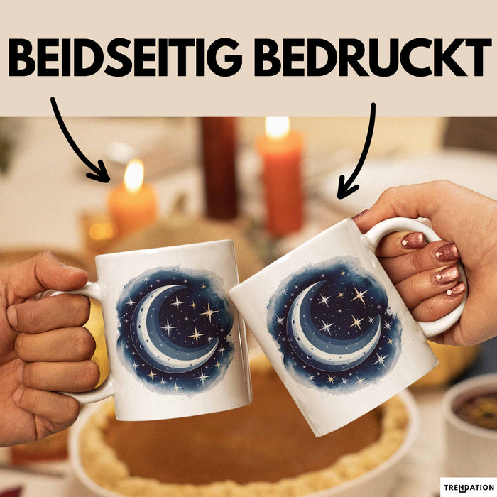 Astronomie Tasse Geschenkidee für Sternengucker Spruch Weiß Trendation