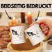Katzen-Besitzerin Geschenk Tasse Kaffee-Becher Katzen Skelett Tattoo Frauen Kaffee-Becher Rot Trendation