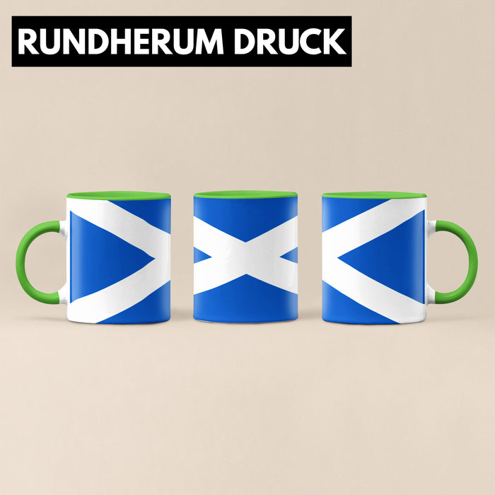 Schottland Flagge Tasse Geschenk Fußball-Fans Europa 3D Alloverprint Grün Trendation