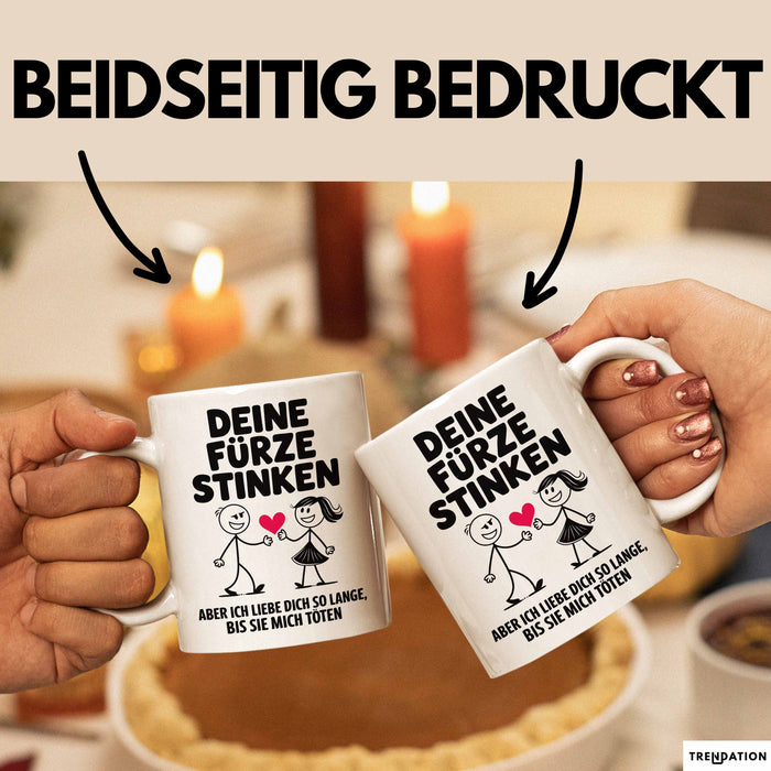 Liebe Tasse Geschenk Deine Fuerze Stinken Ich Liebe Dich Geschenkidee Partner Weiß Trendation