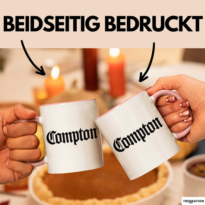 Los Angeles LA Kalifornien USA Tasse Geschenk Lustige Geschenkidee Spruch Compton Rosa Trendation