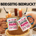 Mama Чашка Geschenk Найкраща Мама Коли Пє Каву Подарунок Ukrainisch Kaffee Blau Trendation