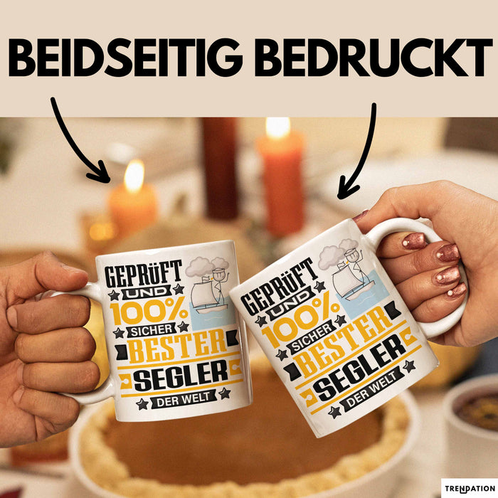 Segler Geschenk Lustiger Spruch für Segler Geschenkidee Bester Segler Der Welt Weiß Trendation