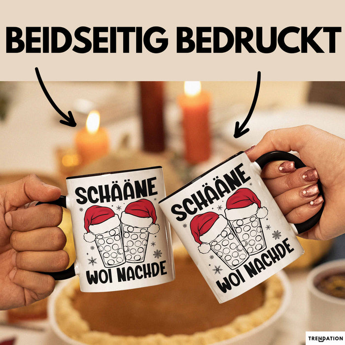 Weihnachten Tasse Geschenk Schääne Woi Nachde Kaffee-Becher Trendation
