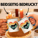 Eselbauer Esel Tier Retro Tasse Geschenk Lustige Geschenkidee Spruch Blau Trendation