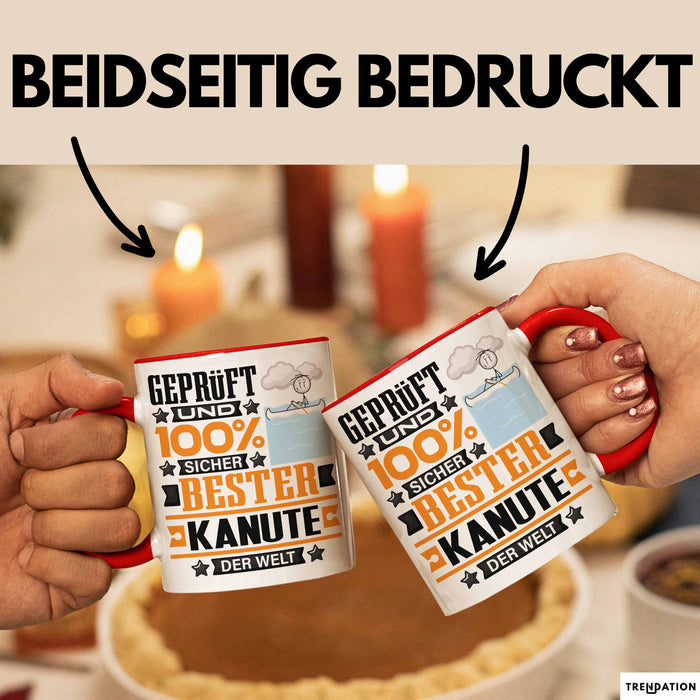 Kanute Geschenk Lustiger Spruch für Kanute Geschenkidee Bester Kanute Der Welt Rot Trendation