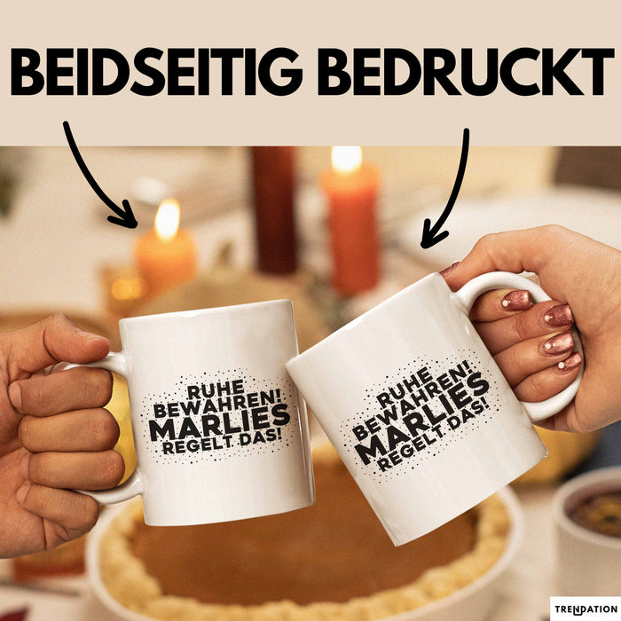 Marlies Tasse Ruhe Bewahren! Marlies Regelt Das! Geschenk
