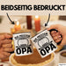 Neffe Opa Geschenk Tasse Geschenkidee für Besten Opa Die Meisten Menschen Rufen Mich Beim Namen Aber die Wichtigen Nennen Mich Opa Kaffee-Becher Schwarz Trendation