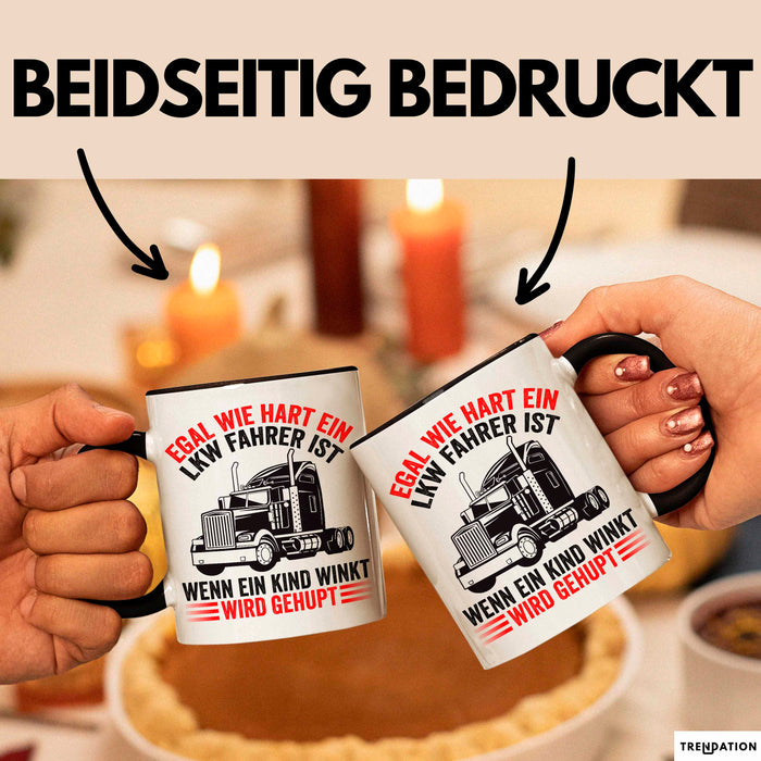 Lkw Fahrer Tasse Geschenk Harte Truckfahrer Trucker Geschenkidee Lustig Trendation