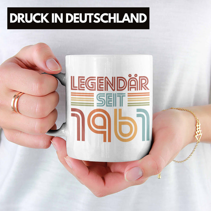 Trendation - 60. Geburtstag Tasse Frau Männer Geschenk 60er Geschenkidee 60 Mutter Vater Mann Frauen Lustig Geschenke Deko Weiß Trendation