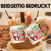 Weihnachtsmann Tasse Geschenk Ähh Ich Bin Nur Zum Essen Hier Weihnachtszeit Geschenkidee Kaffee-Becher Grün Trendation