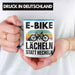 Trendation - Elektrofahrrad E-Bike Tasse mit Spruch Geschenk Ebike Lustige Geschenke Kaffeetasse Rentner Blau Trendation