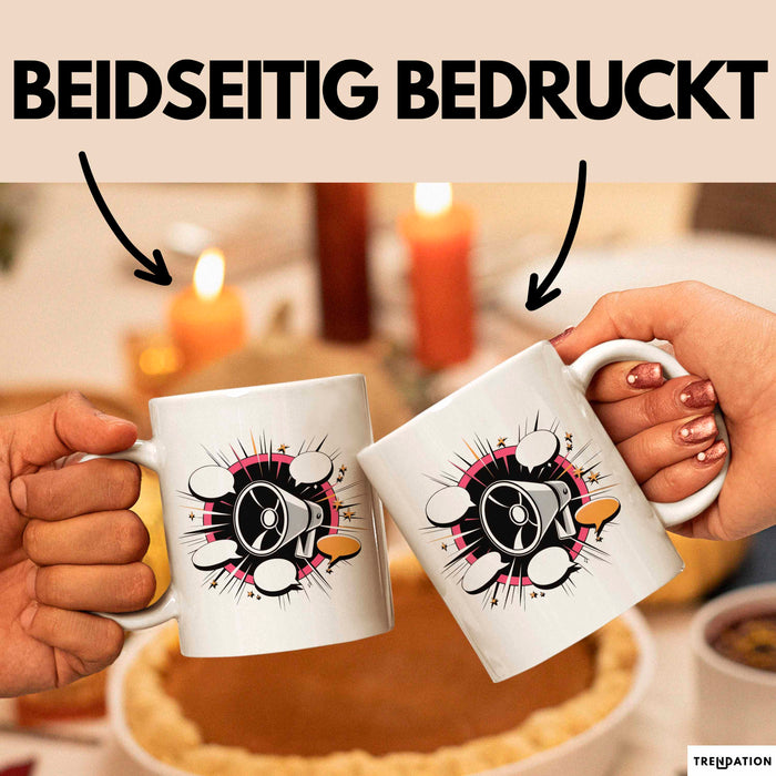 Extrovertierter Tasse Geschenk Lustige Geschenkidee Spruch Für Soziale Schmetterlinge Weiß Trendation