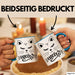 Katzen-Besitzerin Tasse Geschenk Meow Katze Geschenkidee Miau Katzen Mama Kaffee-Becher Blau Trendation