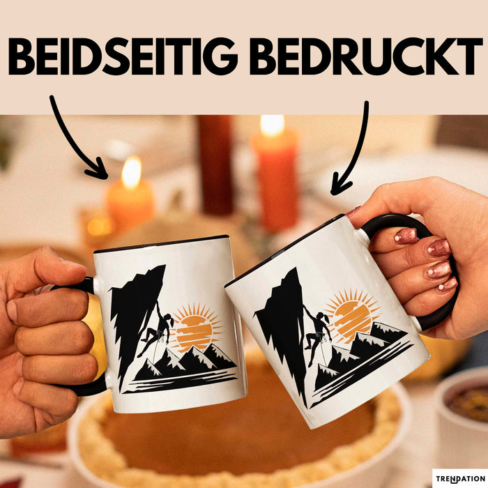 Kletterer Tasse Geschenkidee Abenteuersucher Lustiger Spruch Geschenkidee Lustig Trendation