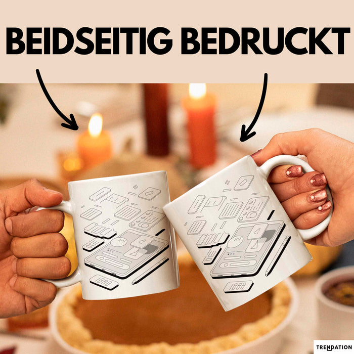 UI Designer Tasse Geschenk Lustige Geschenkidee Spruch Für Interface Gestalter Weiß Trendation