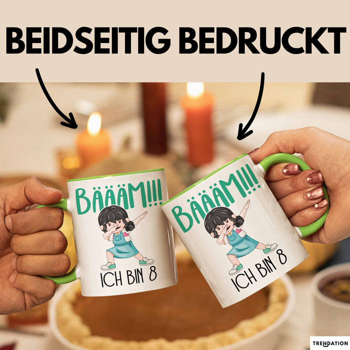 Lustige Tasse Geschenk Bäääm Dab Girl Witziger Spruch Grün Trendation