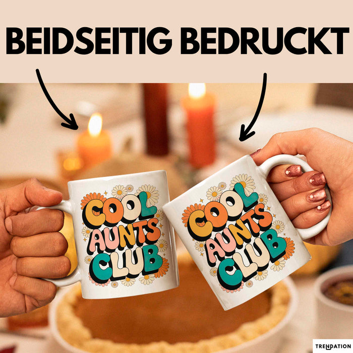 Tante Patentante Tasse Geschenk Lustige Geschenkidee Spruch Club Der Coolen Tanten Weiß Trendation